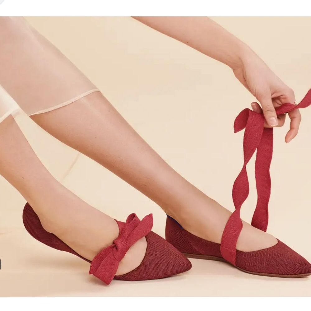 Rothy's Red Ballet Flats
